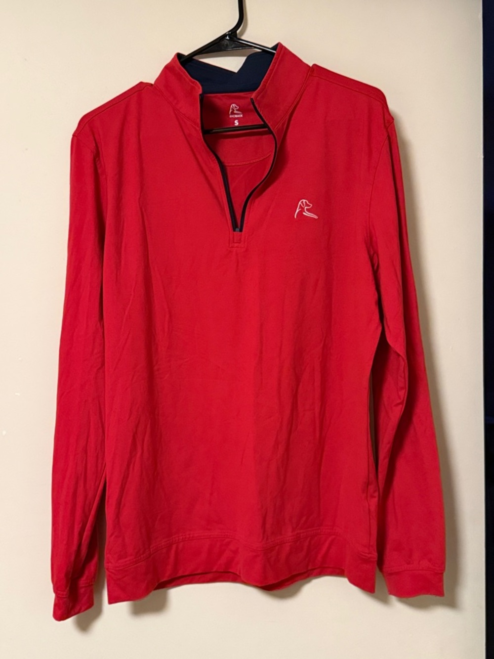 Rhoback Men's Red Quarter-Zip Sweater